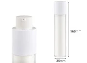Airless bočica 50mL za kreme, plastična sa spoljašnjom akrilnom futrolom Airless bočica 50mL za kreme, plastična sa spoljašnjom akrilnom futrolom