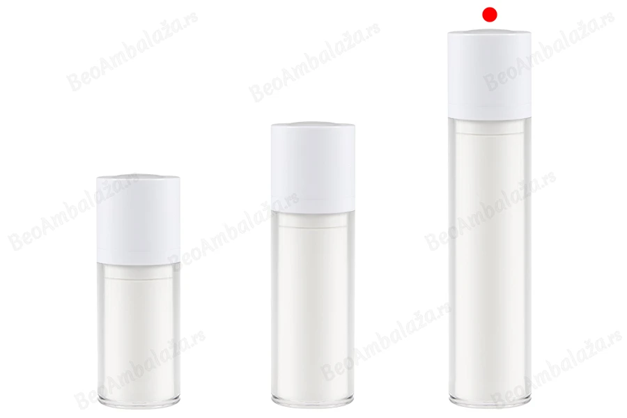 Airless bočica 50mL za kreme, plastična sa spoljašnjom akrilnom futrolom-grupa_slika