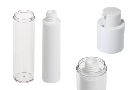 Airless bočica 50mL za kreme, plastična sa spoljašnjom akrilnom futrolom-7