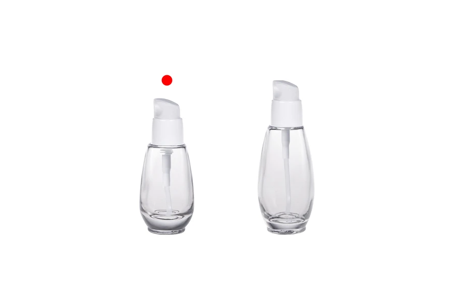 Staklena bočica 30mL sa belom plastičnom pumpicom i zatvaračem PP18-grupa_slika