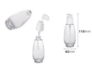 Staklena bočica 50mL sa belom plastičnom pumpicom PP18 Staklena bočica 50mL sa belom plastičnom pumpicom PP18