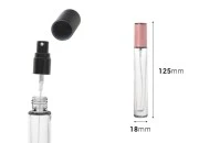 Bočica 10mL staklena, cilindrična, sa aluminijumskim poklopcem i sprejom