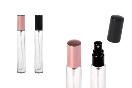Bočica 10mL staklena, cilindrična, sa aluminijumskim poklopcem i sprejom-1