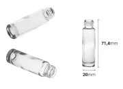 Providna staklena bočica za etarska ulja 10mL, sa grlom PP16 - bez zatvarača-dimenzije_slike