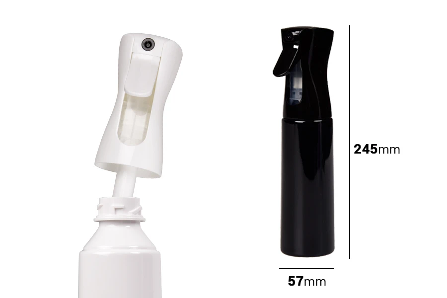 Sprej boca 300ml, plastična i dopunjiva u više boja Sprej boca 300ml, plastična i dopunjiva u više boja