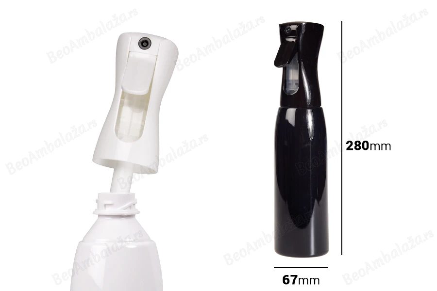 Sprej boca 500ml, plastična i dopunjiva u više boja-dimenzije_slike