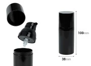 Airless crna plastična bočica 30mL za kreme - 12 kom Airless crna plastična bočica 30mL za kreme - 12 kom