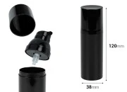 Airless crna plastična bočica 50mL za kreme - 12 kom-dimenzije_slike