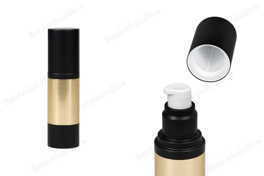 Luksuzna Airless akrilna bočica 30mL sa aluminijumskom oblogom, pumpicom za kreme i zatvaračem-slika_proizvoda