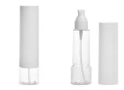 Plastična bočica 100mL za kremu, sa pumpicom i belim zatvaračem