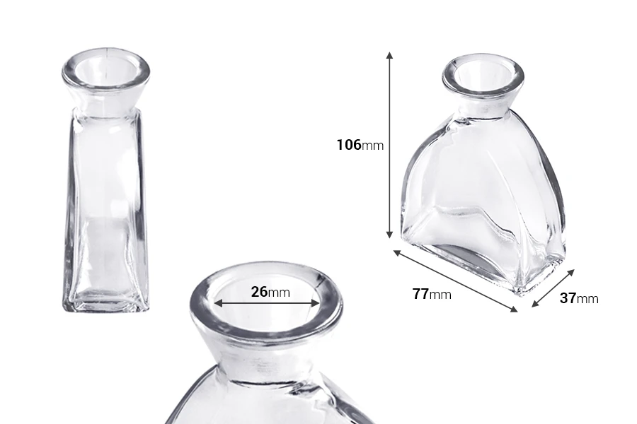 Staklena flašica 100mL bez zatvarača Staklena flašica 100mL bez zatvarača