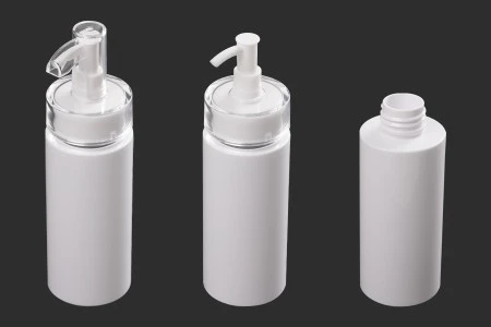 Plastična bela bočica 120mL (PP24) sa pumpicom i zatvaračem, za kremu-6