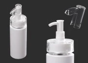 Plastična bela bočica 120mL (PP24) sa pumpicom i zatvaračem, za kremu Plastična bela bočica 120mL (PP24) sa pumpicom i zatvaračem, za kremu