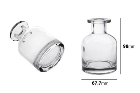Staklena providna flaša 150mL-2