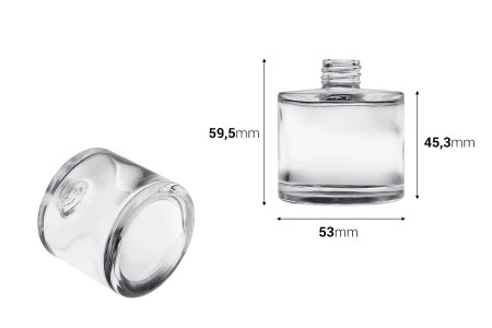Staklena cilindrična bočica 50mL, pogodna za osveživač prostora-2