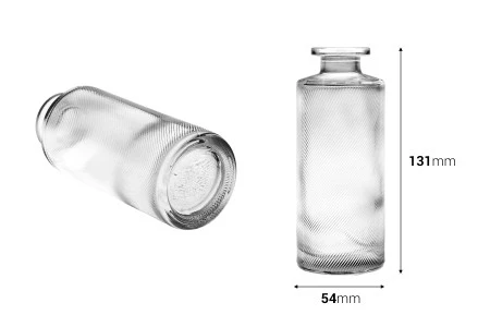 Staklena providna dekorativna bočica 150mL, pogodna za osveživač prostora-2
