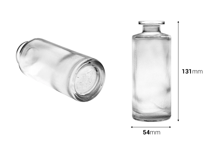 Staklena providna dekorativna bočica 150mL, pogodna za osveživač prostora Staklena providna dekorativna bočica 150mL, pogodna za osveživač prostora