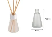 Staklena bočica od peskiranog stakla 30mL konusnog oblika, pogodna za osveživač prostora-dimenzije_slike