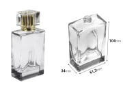 Staklena bočica za parfeme 100mL (15/400) pravougaonog oblika Staklena bočica za parfeme 100mL (15/400) pravougaonog oblika