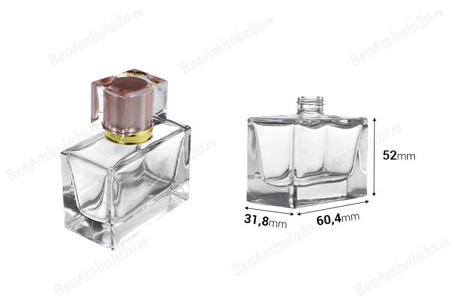 Staklena bočica za parfeme 30mL (15/400) pravougaonog oblika-dimenzije_slike