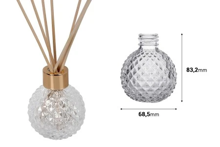 Staklena okrugla bočica 100mL, idealna za osveživače prostora-2