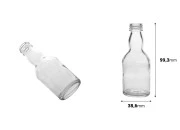 Staklena flašica 50 ml (PP 20) za piće Staklena flašica 50 ml (PP 20) za piće