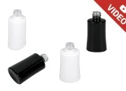 Staklena bočica za parfeme 30mL ovalna u crnoj ili beloj boji (18/415)