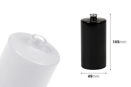 Okrugla flašica za parfem 100mL sa 15 mm „Crimp“ sigurnosnim zatvaranjem u beloj ili crnoj boji-2