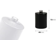 Okrugla flašica za parfem 50mL sa 15 mm „Crimp“ sigurnosnim zatvaranjem u beloj ili crnoj boji