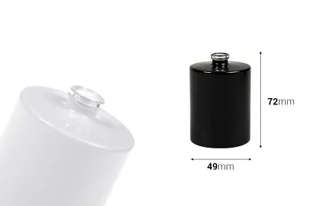 Okrugla flašica za parfem 50mL sa 15 mm „Crimp“ sigurnosnim zatvaranjem u beloj ili crnoj boji-2