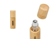 Roll on bočica 5mL sa oblogom od bambusa (staklena iznutra) i metalnom kuglicom - 6 kom Roll on bočica 5mL sa oblogom od bambusa (staklena iznutra) i metalnom kuglicom - 6 kom