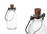 Staklena flašica sa metalnom drškom i pampurom 100mL Staklena flašica sa metalnom drškom i pampurom 100mL