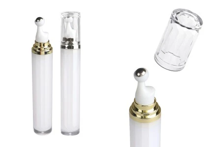 Cilindrična akrilna bočica 20mL za kozmetičku upotrebu, sa roll-on pumpicom i zatvaračem-1