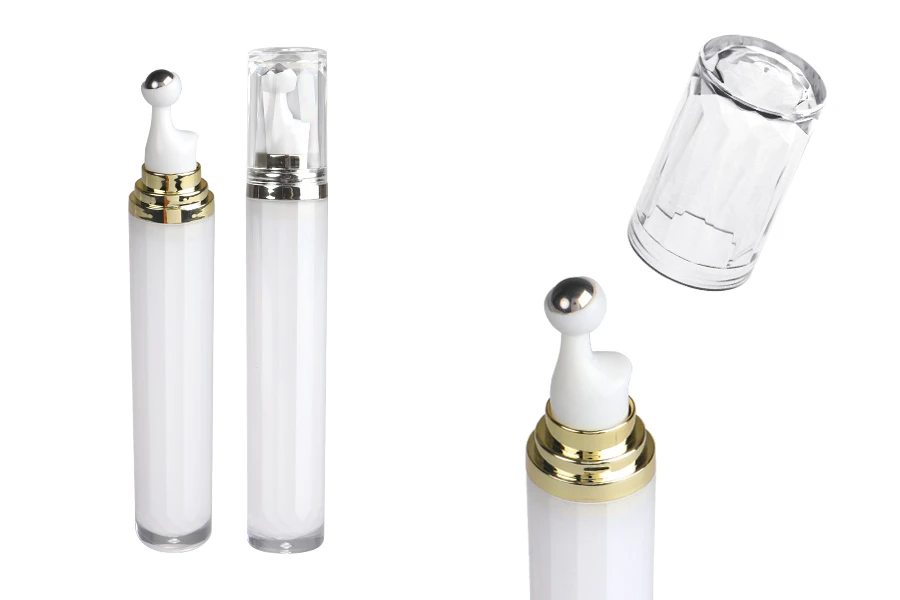 Cilindrična akrilna bočica 20mL za kozmetičku upotrebu, sa roll-on pumpicom i zatvaračem Cilindrična akrilna bočica 20mL za kozmetičku upotrebu, sa roll-on pumpicom i zatvaračem