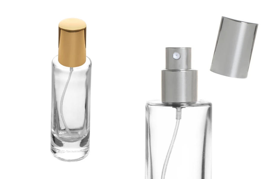 Bočica za parfeme 30mL providna sa sprejom i aluminijumskim poklopcem