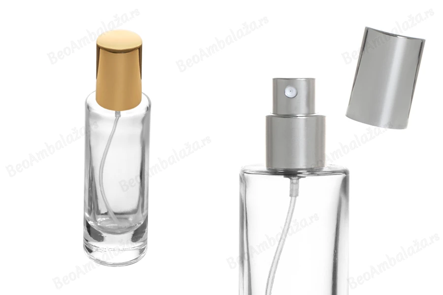 Bočica za parfeme 30mL providna sa sprejom i aluminijumskim poklopcem-grupa_slika