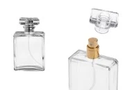 Bočica za parfeme staklena 100mL providna, sa sprejom i poklopcem Bočica za parfeme staklena 100mL providna, sa sprejom i poklopcem