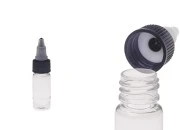 Plastična PET bočica 10mL sa crnim "unicorn" poklopcem za elektronsku cigaretu - 50 kom