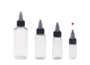 Plastična PET bočica 10mL sa crnim "unicorn" poklopcem za elektronsku cigaretu - 50 kom