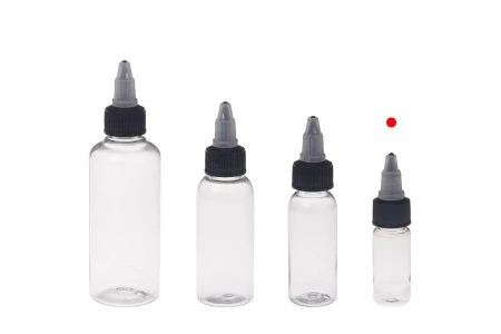 Plastična PET bočica 10mL sa crnim "unicorn" poklopcem za elektronsku cigaretu - 50 kom-5