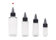 Plastična PET bočica 100mL sa crnim "unicorn" poklopcem za elektronsku cigaretu - 50 kom Plastična PET bočica 100mL sa crnim "unicorn" poklopcem za elektronsku cigaretu - 50 kom