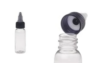 Plastična PET bočica 30mL sa crnim "unicorn" poklopcem za elektronsku cigaretu - 50 kom Plastična PET bočica 30mL sa crnim "unicorn" poklopcem za elektronsku cigaretu - 50 kom