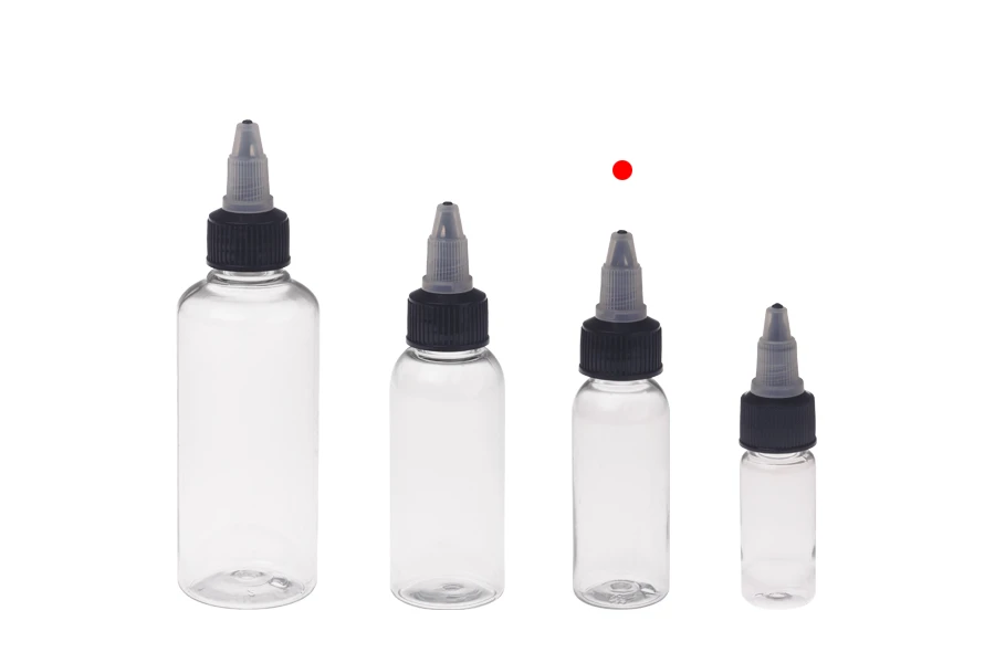 Plastična PET bočica 30mL sa crnim "unicorn" poklopcem za elektronsku cigaretu - 50 kom Plastična PET bočica 30mL sa crnim "unicorn" poklopcem za elektronsku cigaretu - 50 kom