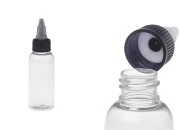 Plastična PET bočica 50mL sa crnim "unicorn" poklopcem za elektronsku cigaretu - 50 kom Plastična PET bočica 50mL sa crnim "unicorn" poklopcem za elektronsku cigaretu - 50 kom