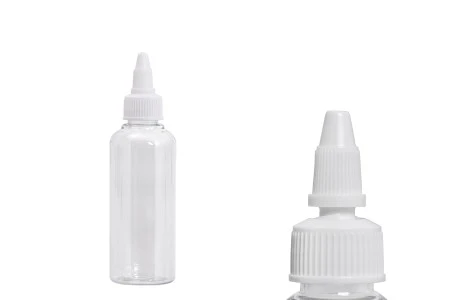 Flašica PET 100mL providna sa belim twist up zatvaračem "unicorn" za elektronske cigarete - 50 kom-2