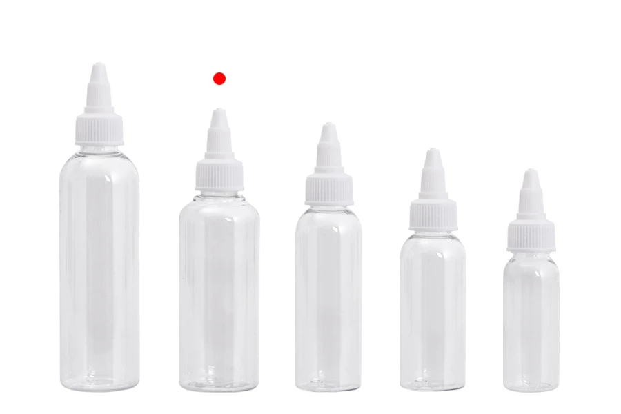 Flašica PET 100mL providna sa belim twist up zatvaračem "unicorn" za elektronske cigarete - 50 kom Flašica PET 100mL providna sa belim twist up zatvaračem "unicorn" za elektronske cigarete - 50 kom