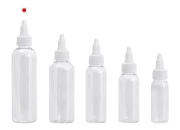 Flašica PET 120mL providna sa belim twist up zatvaračem "unicorn" za elektronske cigarete - 50 kom Flašica PET 120mL providna sa belim twist up zatvaračem "unicorn" za elektronske cigarete - 50 kom