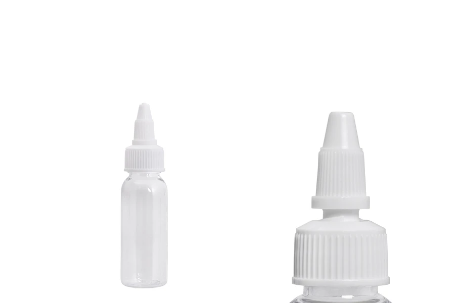 Flašica PET 30mL providna sa belim twist up zatvaračem "unicorn" za elektronske cigarete - 50 kom Flašica PET 30mL providna sa belim twist up zatvaračem "unicorn" za elektronske cigarete - 50 kom