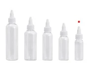 Flašica PET 30mL providna sa belim twist up zatvaračem "unicorn" za elektronske cigarete - 50 kom Flašica PET 30mL providna sa belim twist up zatvaračem "unicorn" za elektronske cigarete - 50 kom