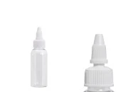 Flašica PET 50mL providna sa belim twist up zatvaračem "unicorn" za elektronske cigarete - 50 kom